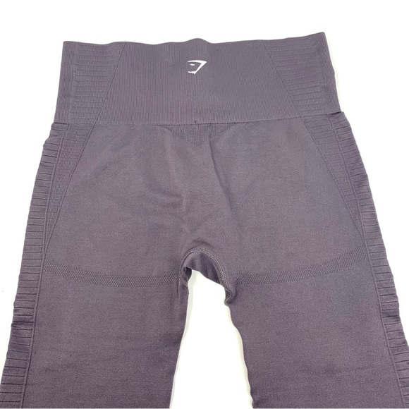 Gymshark Energy Seamless Cropped High waisted Leggings 'Slate Lavender' Size M - Picture 10 of 15